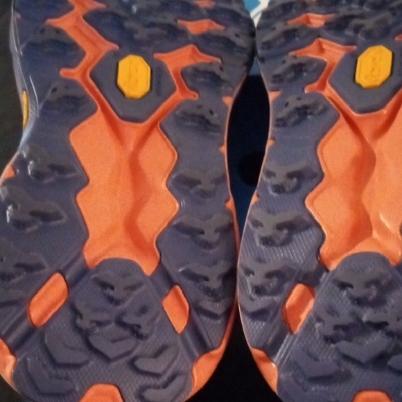 Hoka Purple and Blue SpeedGoat 5 Athletic Shoes with Signature Cushioning - Picture 13 of 15